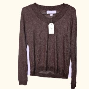 Size XS - Hippie Rose Sweater - Grey Marled